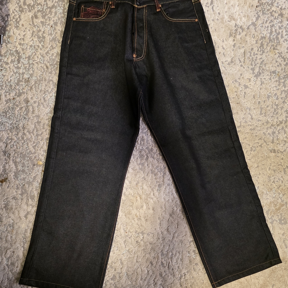 Men's Black Straight Jeans